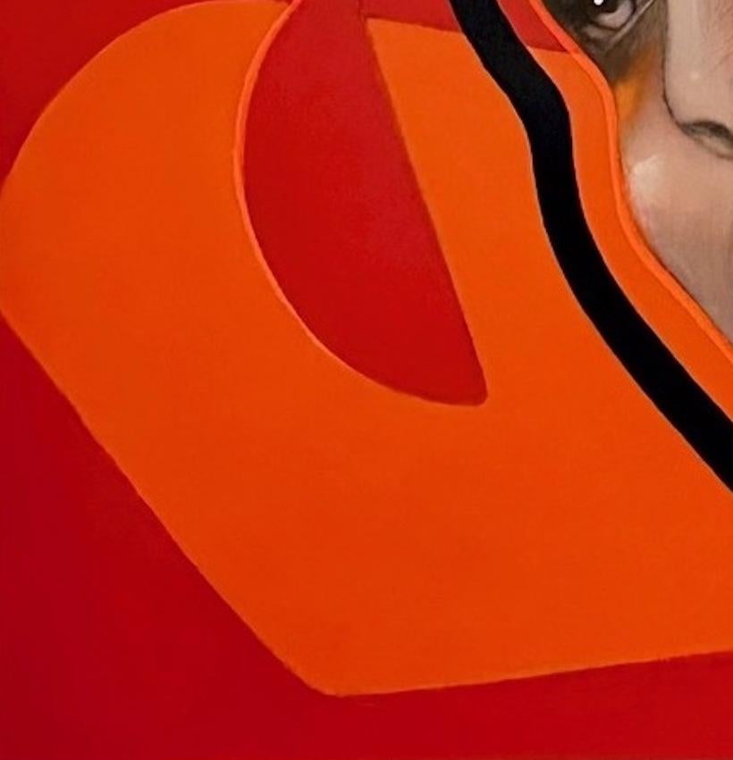 Patet Lux - Siglo XXI, Contemporáneo, Figurativo, Pintura al óleo, Retrato - Figurative Painting Rojo de Ger Doornink