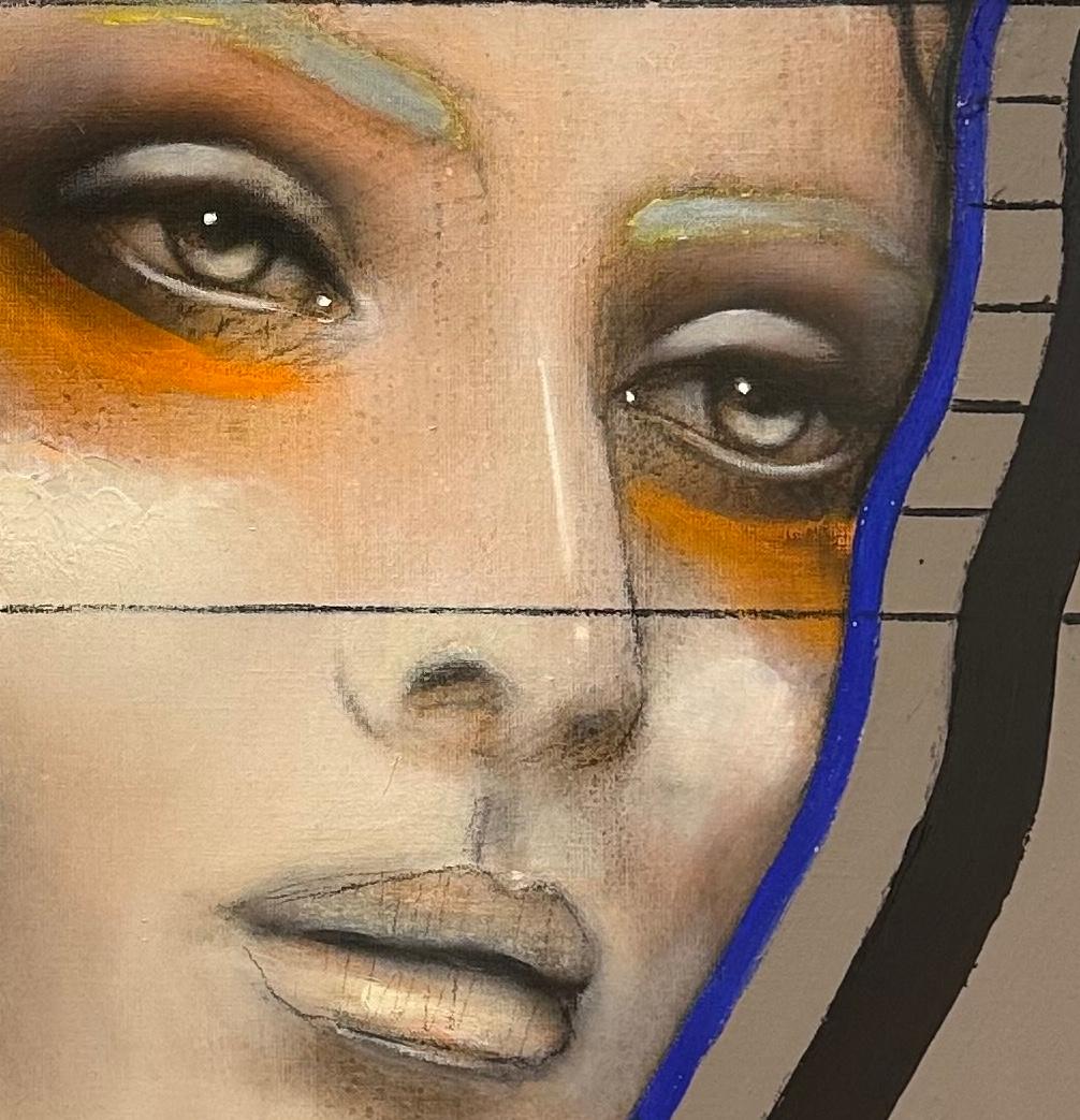 Printemps - 21. Jahrhundert, Zeitgenössisch, Figurativ, Porträtmalerei, Öl – Painting von Ger Doornink