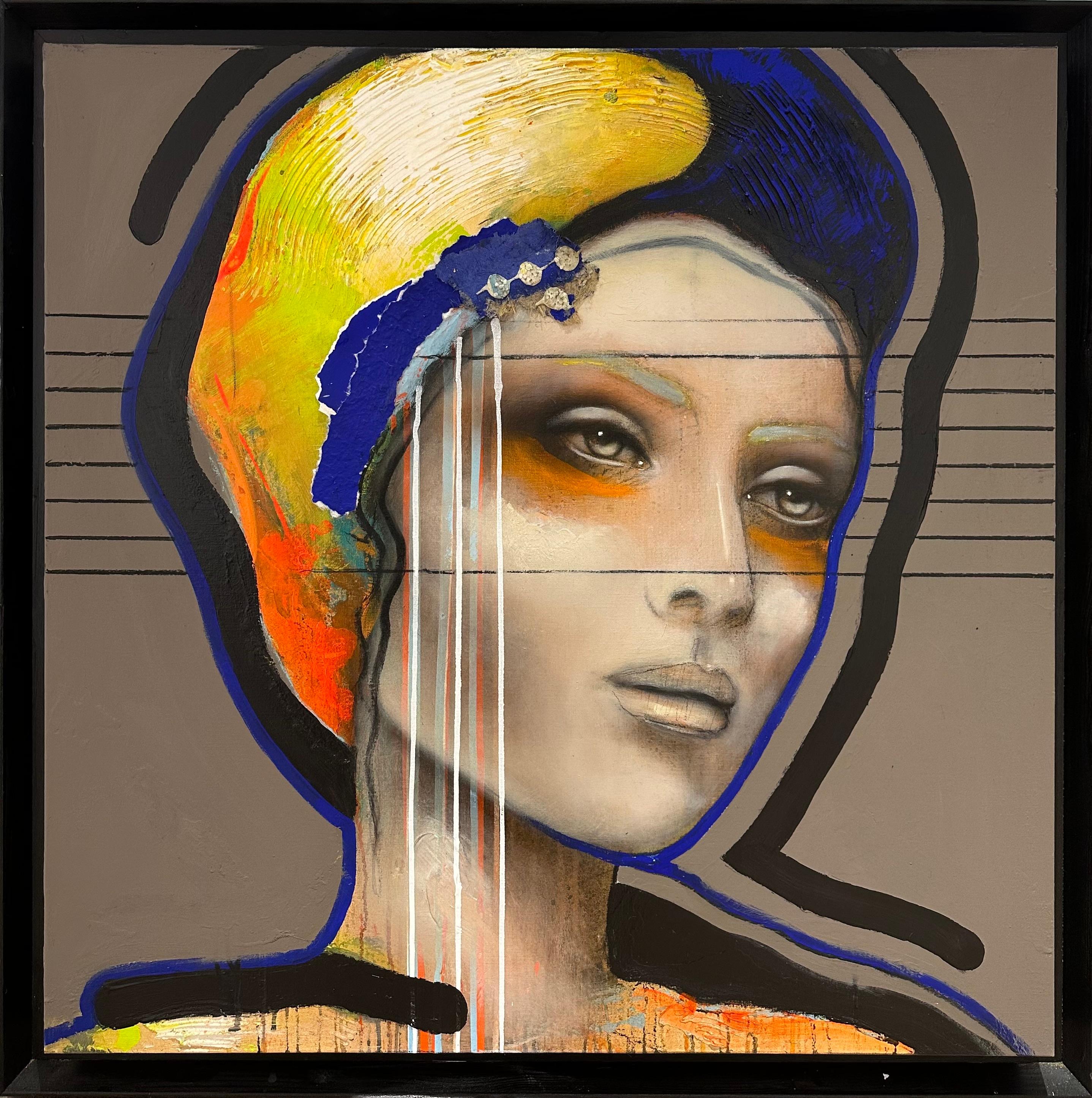 Ger Doornink Portrait Painting – Printemps - 21. Jahrhundert, Zeitgenössisch, Figurativ, Porträtmalerei, Öl