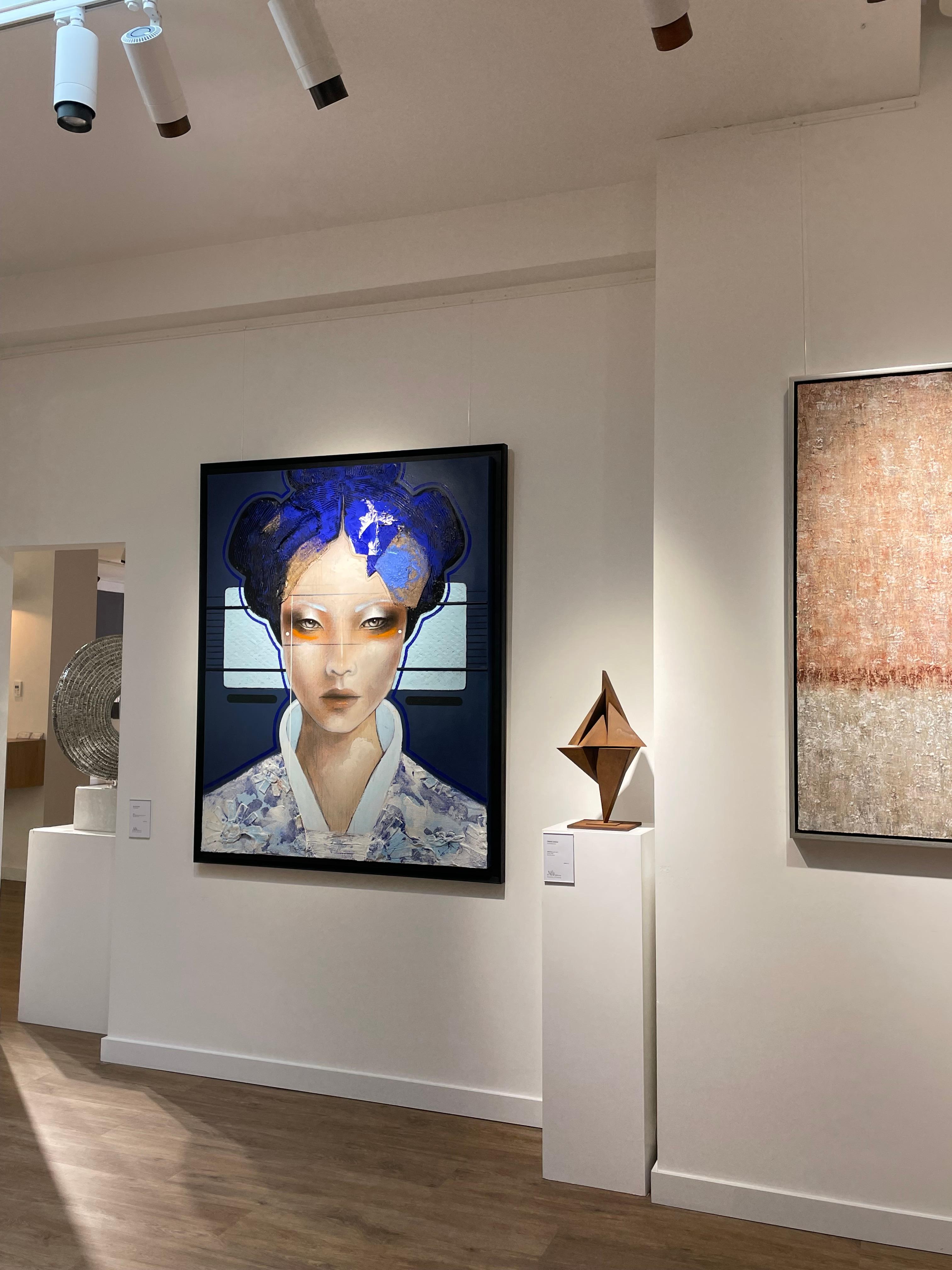 Sakura - 21st Century, Contemporary, Figurative, Portrait Painting, Oil For Sale 6