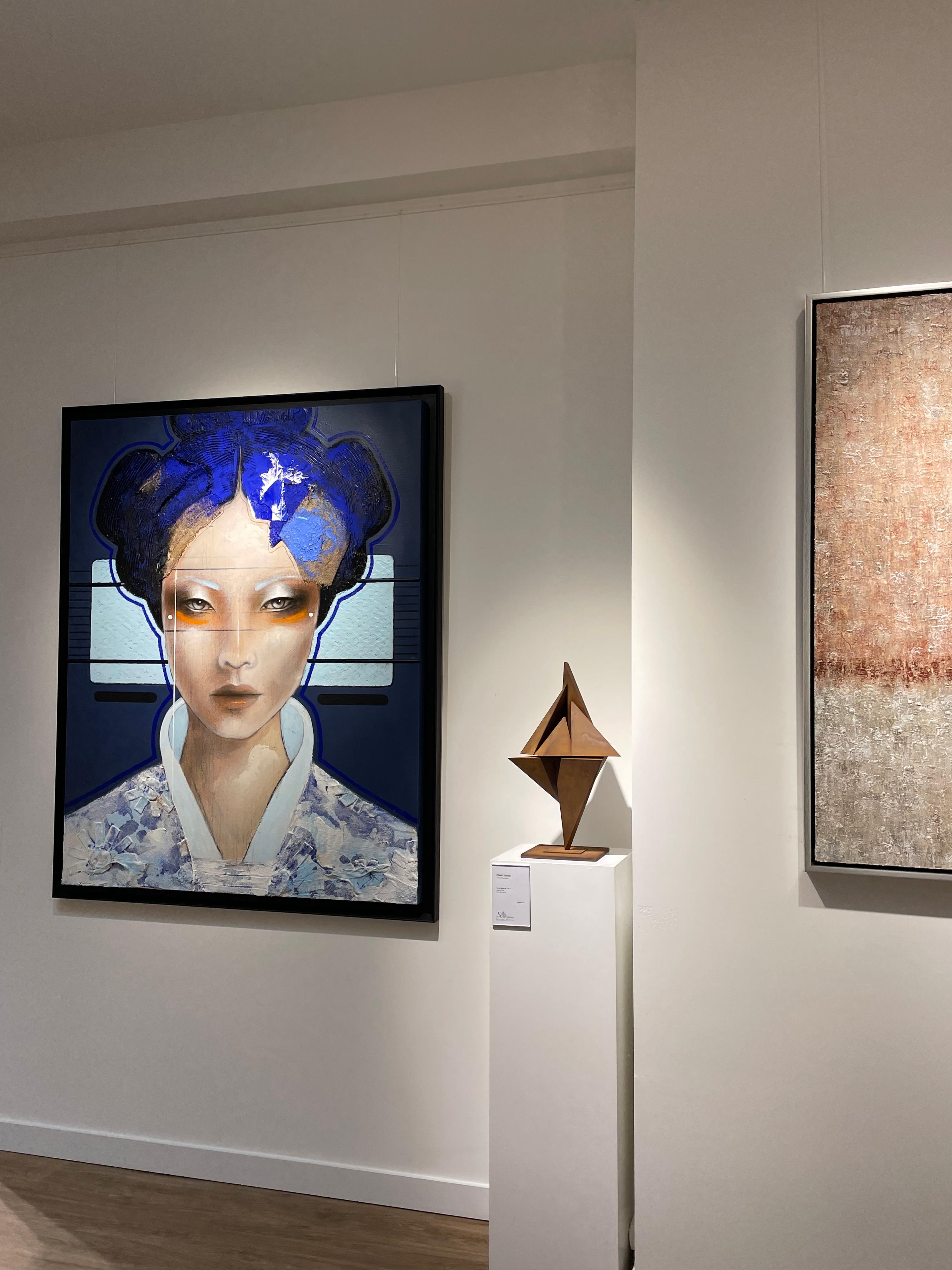 Sakura - 21st Century, Contemporary, Figurative, Portrait Painting, Oil For Sale 7