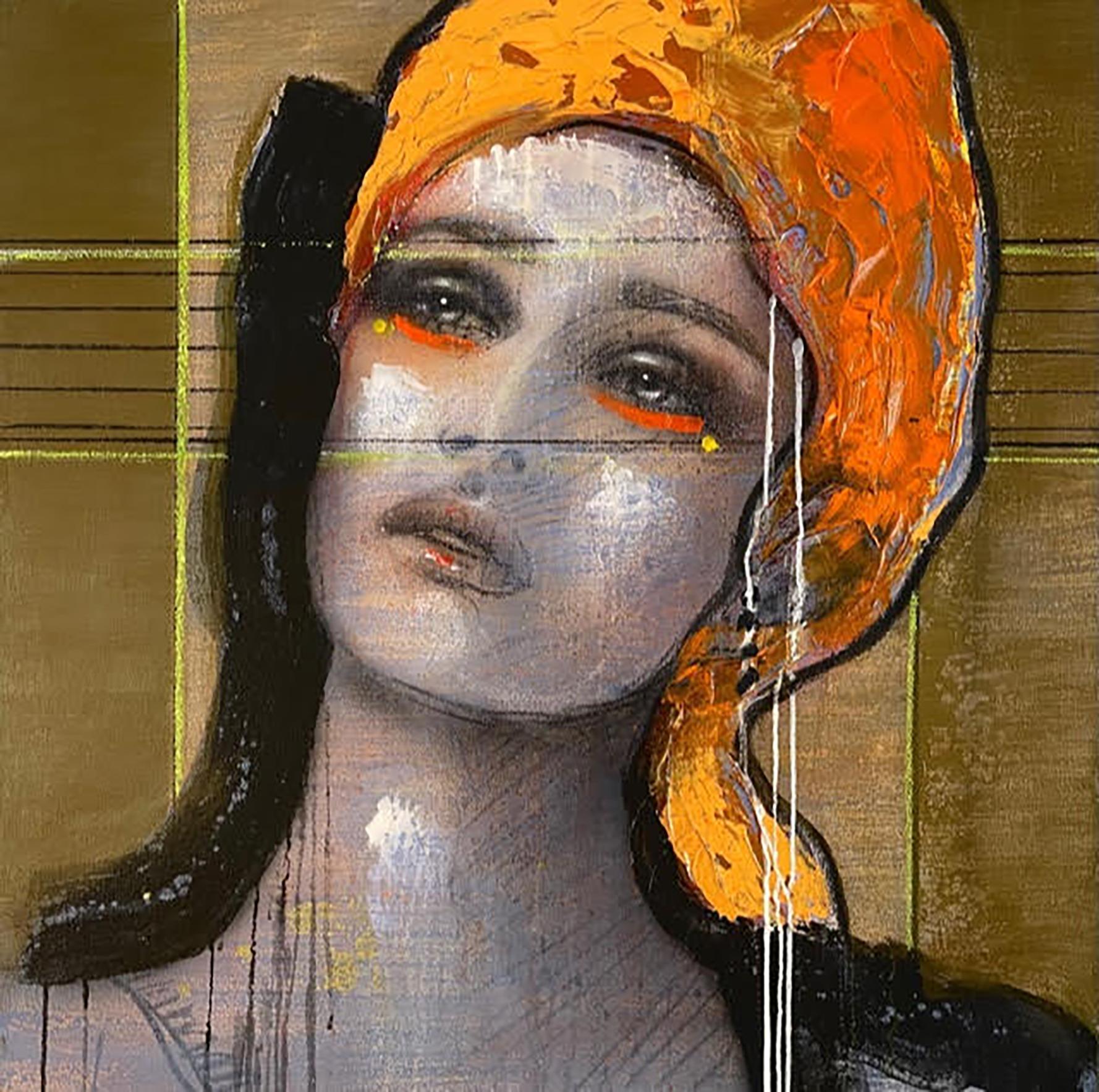 Ger Doornink Figurative Painting - Serene - 21st Century, Contemporary, Portrait Painting, Oil on Canvas