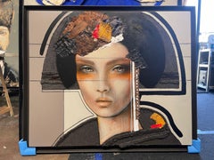 Sérénité - 21ème siècle, Contemporain, Portrait de femme, Peinture à l'huile