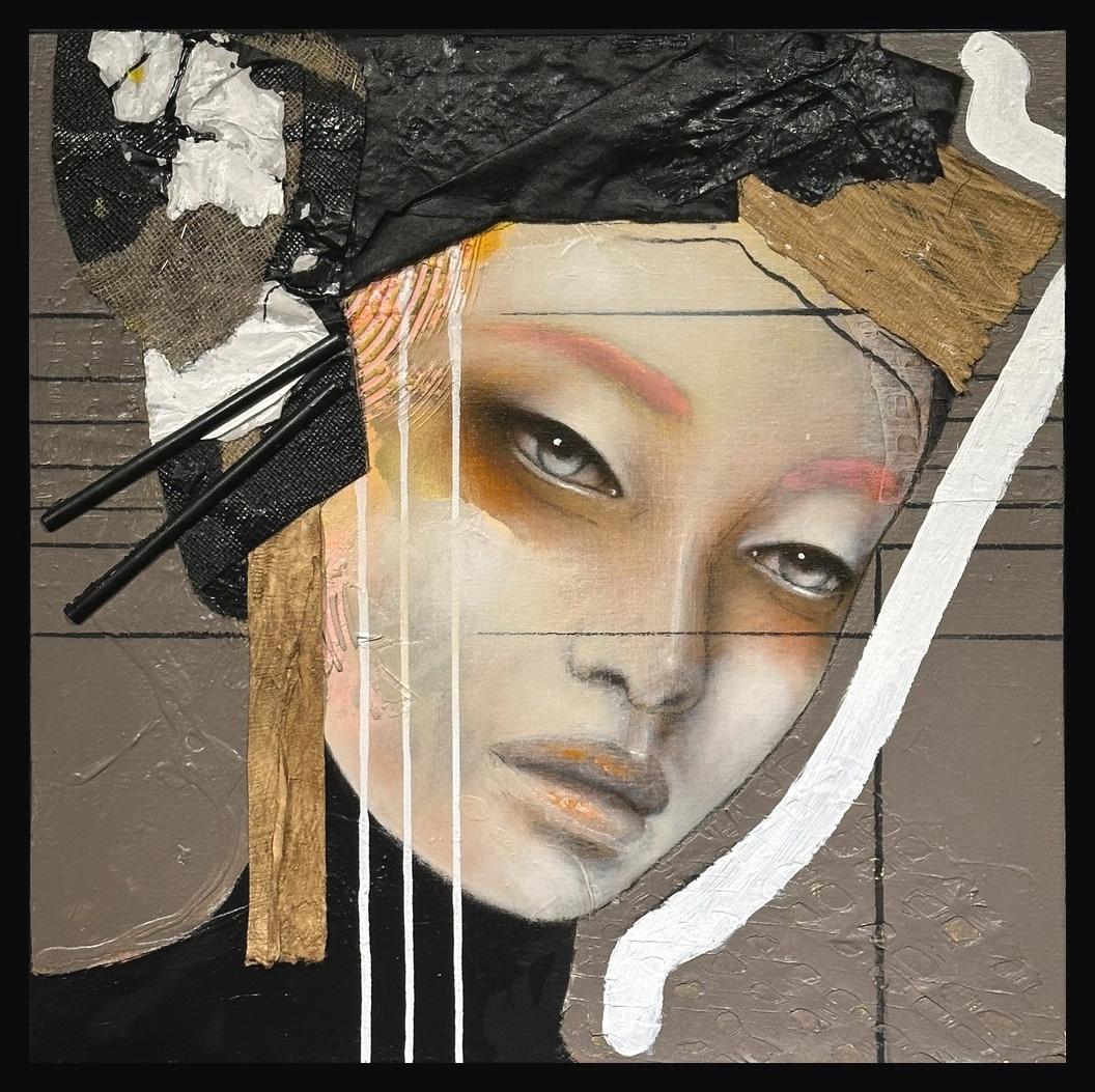 Tsuriari - 21° secolo, Contemporaneo, Figurativo, Pittura di ritratto, Olio