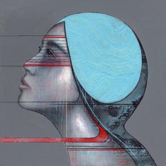 Blue Heaven- 21st Century, Contemporary, Figurative, Pigment Print, Portrait