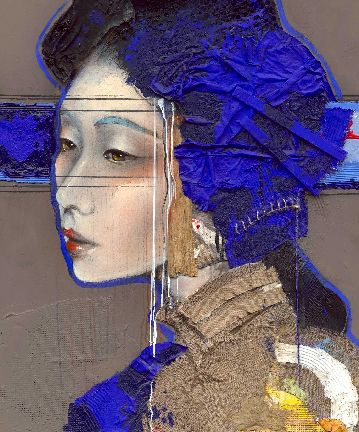 Daiyamondo – 21. Jahrhundert, Zeitgenössisches, figuratives, japanisches Porträt, Pigmentdruck