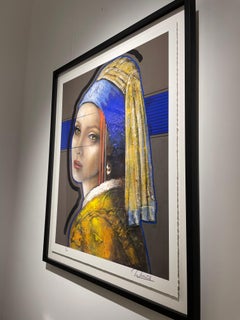 Girl with Pearl - 21 Cent., Contemporary, Pigment Print, Dutch Masters