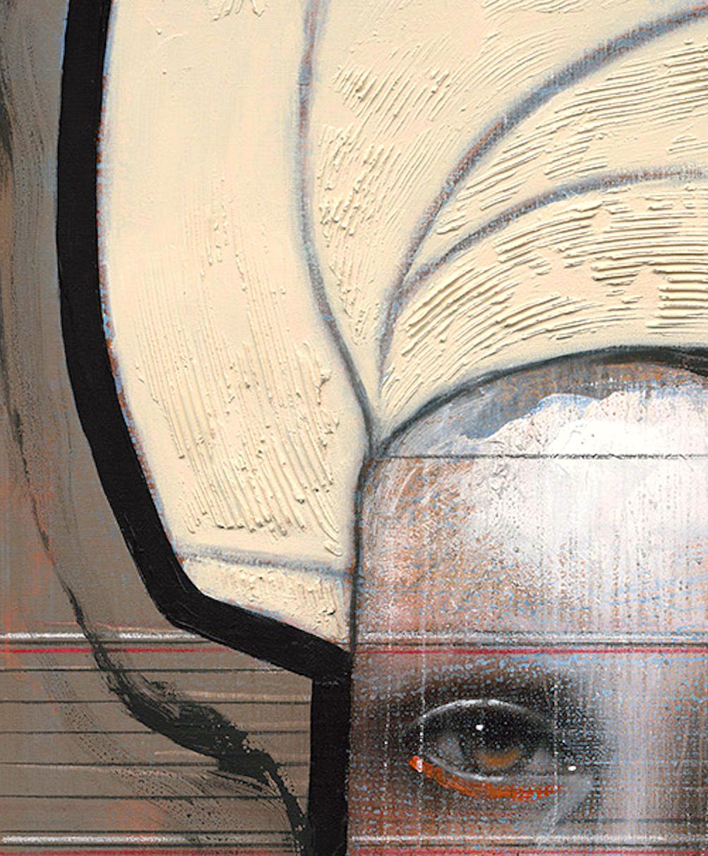 Olandese - 21° secolo, Contemporaneo, Figurativo, Stampa a pigmenti, Ritratto - Figurative Print Marrone di Ger Doornink
