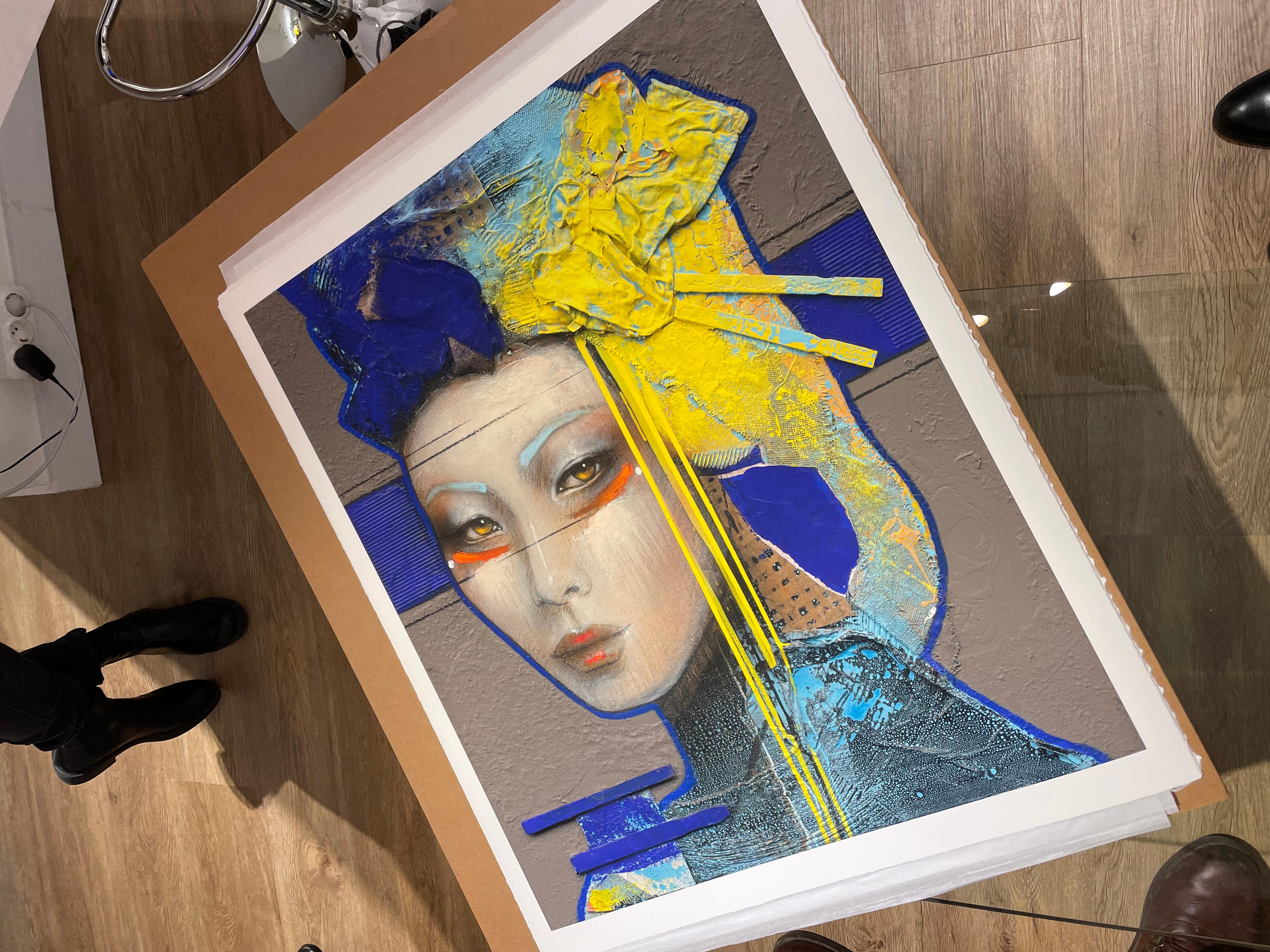 Tradition - 21st Century, Contemporary, Japanese Woman Portrait, Pigment Print For Sale 3