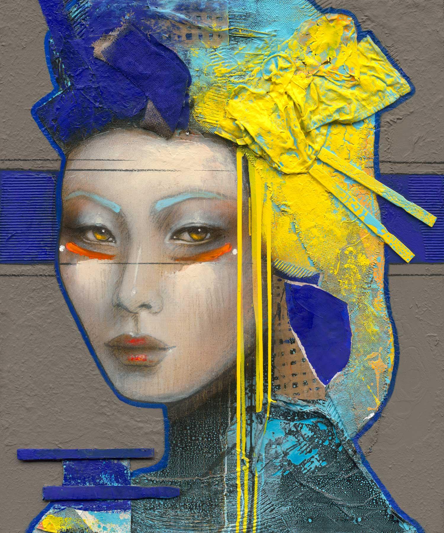 Ger Doornink Figurative Print - Tradition - 21st Century, Contemporary, Japanese Woman Portrait, Pigment Print