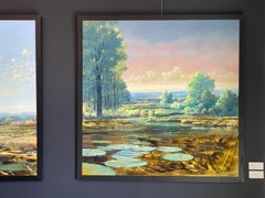 From here to Eternity - 21st Century Contemporary Colorful Landscape Painting