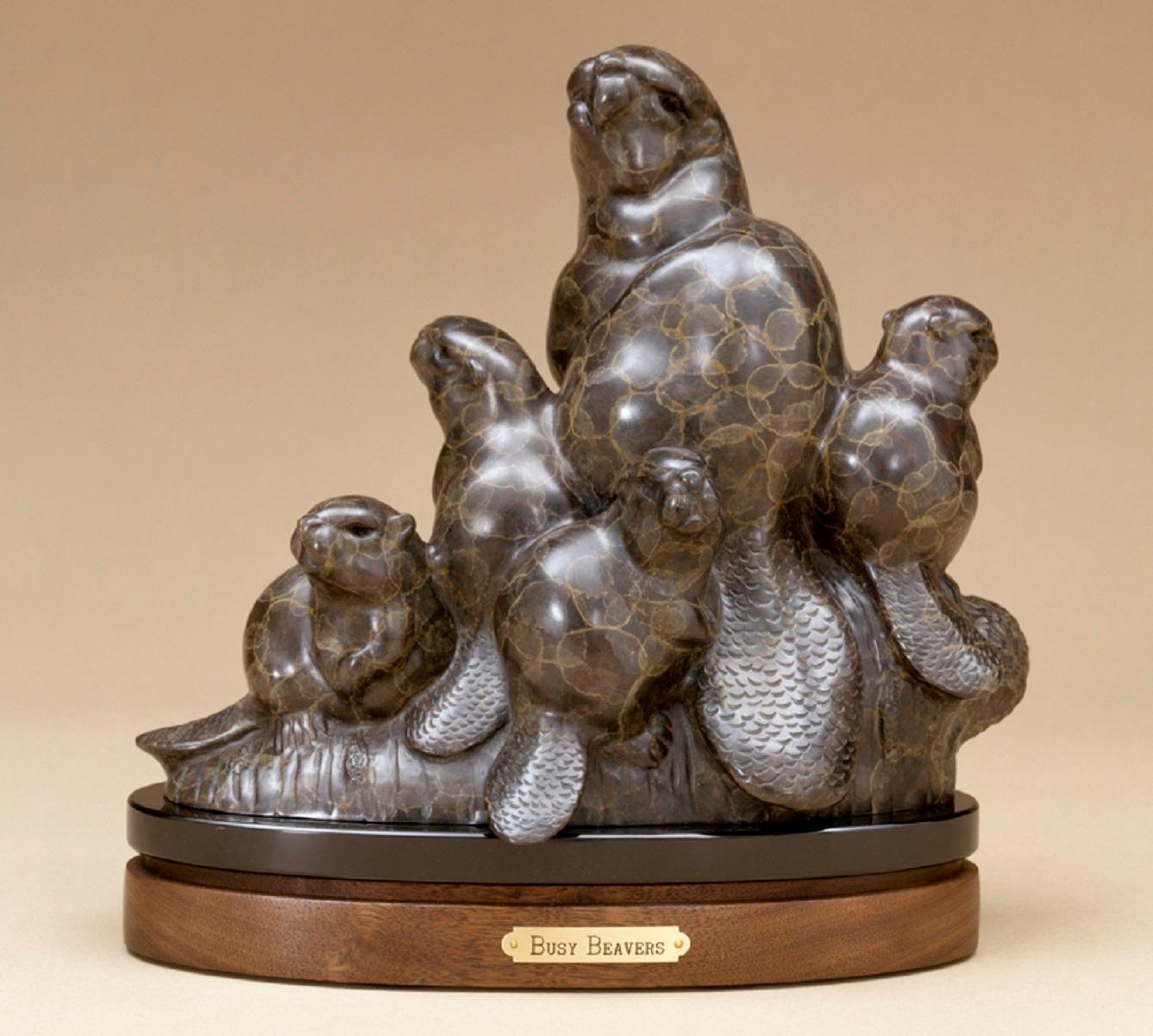Busy Beavers - Sculpture by Gerald Balciar
