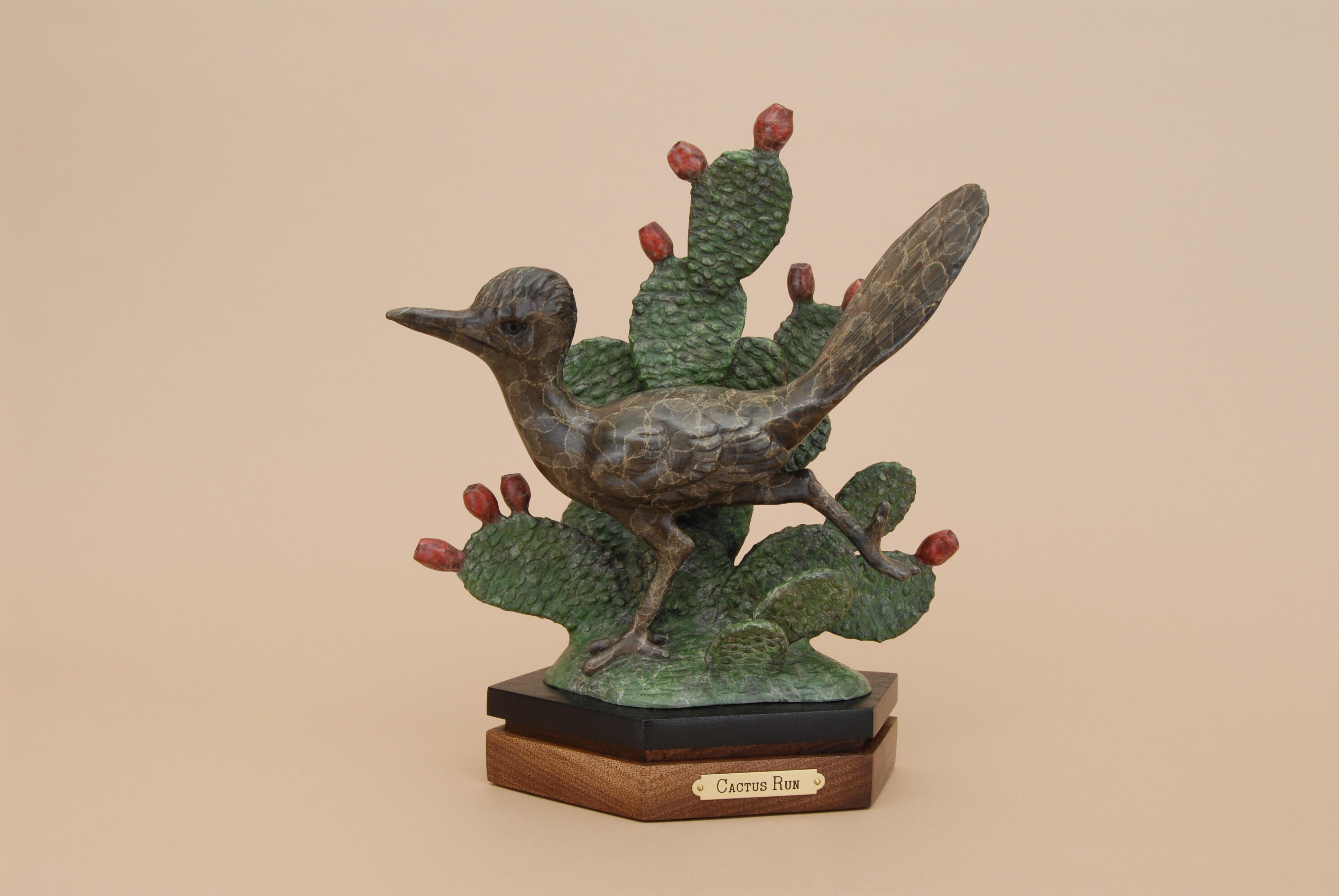 Gerald Balciar Figurative Sculpture - Cactus Run
