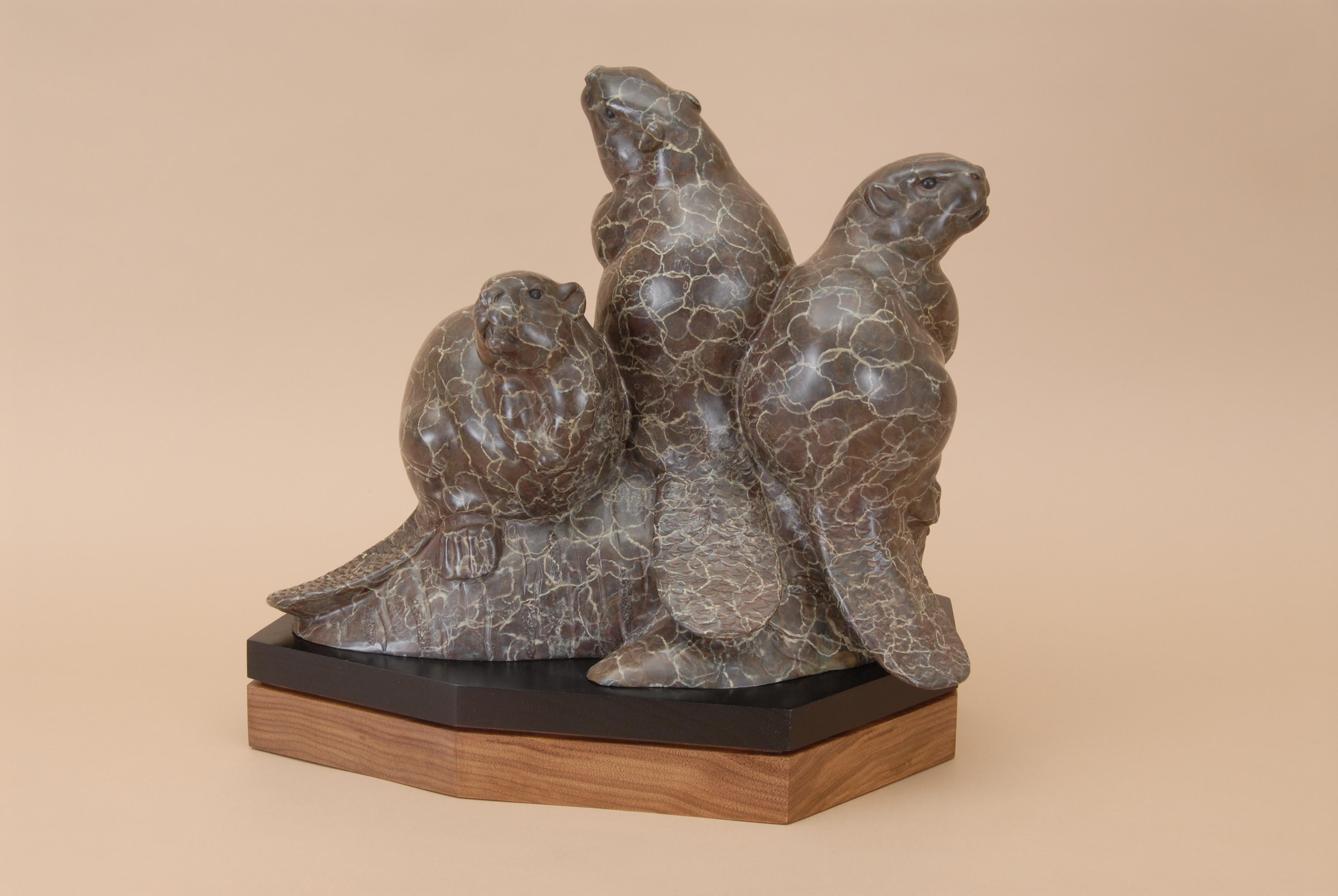 Bau-Crew – Sculpture von Gerald Balciar