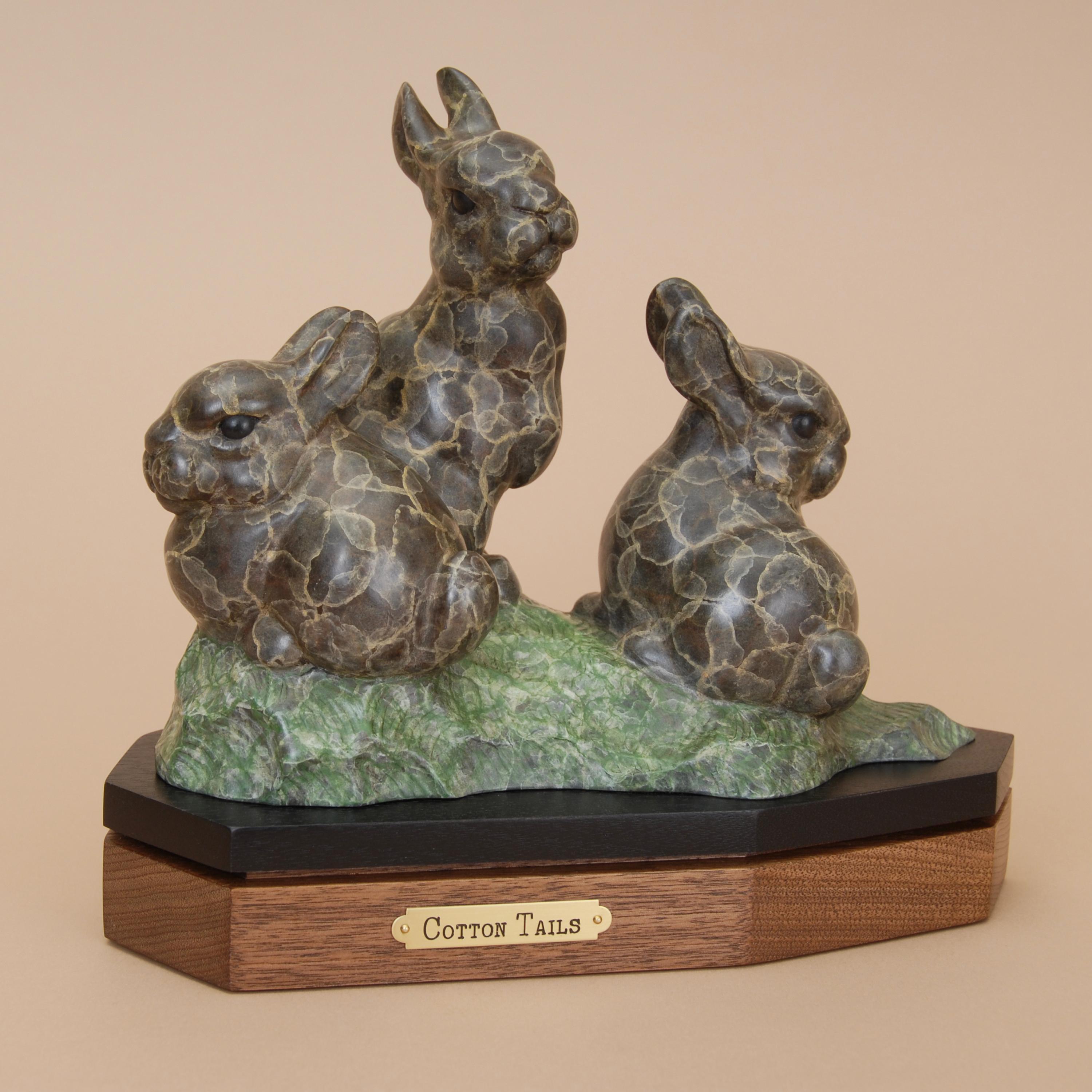 Gerald Balciar Figurative Sculpture - Cotton Tails