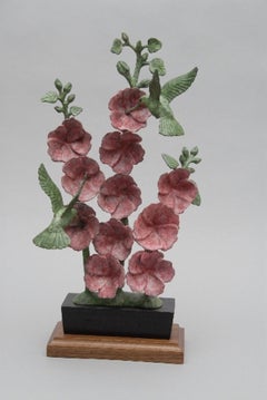 Hollyhocks & Hummers