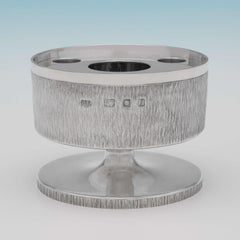 Candélabre en argent Gerald Benney, design moderne du milieu du siècle dernier, Londres, 1963