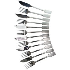 Gerald Benney Stainless Cutlery by Viners of Sheffield, British, 1970s