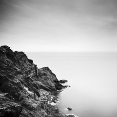 Atlantic Coast, cliffs, Portugal, art black and white photography, landscape