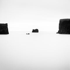 Black Rocks, Iceland, minimalist, black and white photography, art landscape