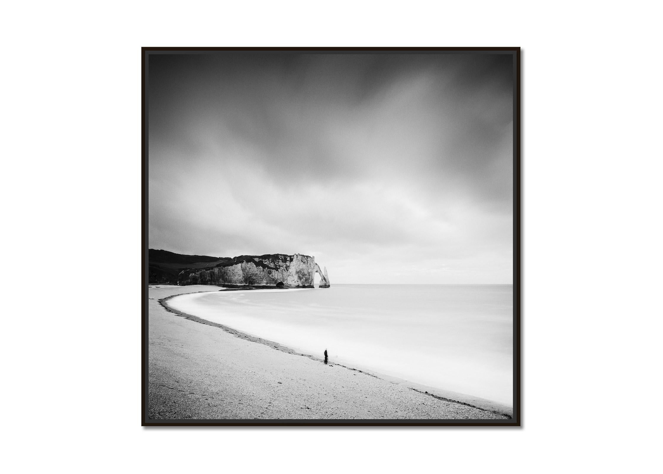 Fishermans Dream coast France black white long exposure landscape photography - Photograph by Gerald Berghammer, Ina Forstinger