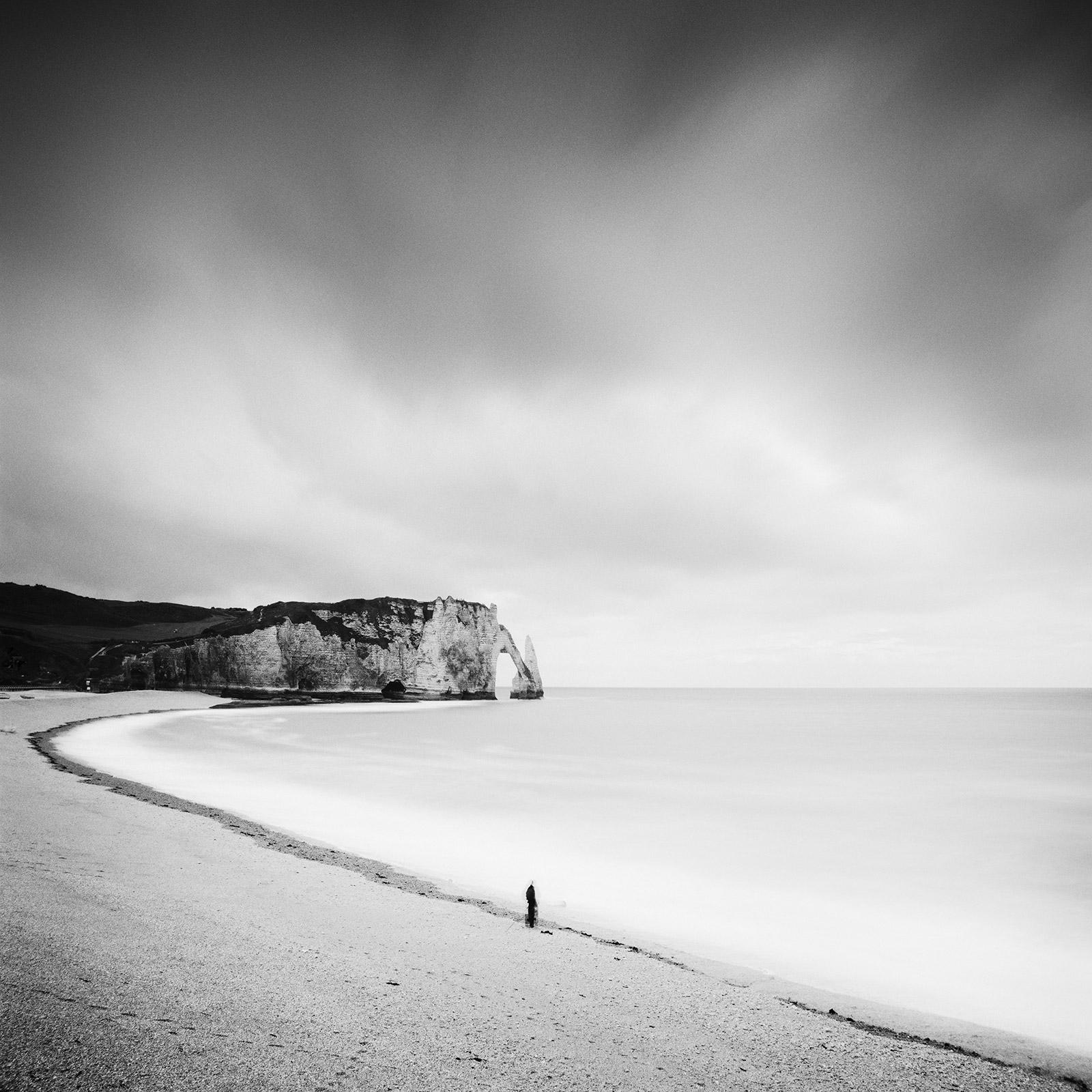 Fishermans Dream, coast, France, fine art black and white photography landscape
