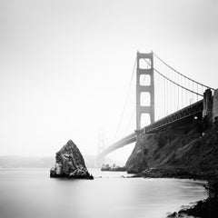 Golden Gate Bridge, San Francisco, black and white art photography, architecture