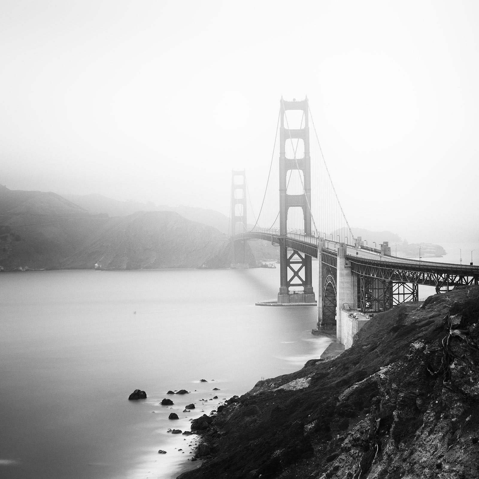 Gerald Berghammer, Ina Forstinger Black and White Photograph - Golden Gate Bridge, San Francisco, Architecture, black and white fine art print