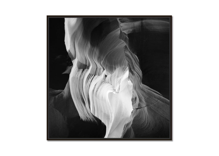 Heart, Antelope Canyon, Arizona, USA, black & white photography, large landscape - Photograph by Gerald Berghammer, Ina Forstinger