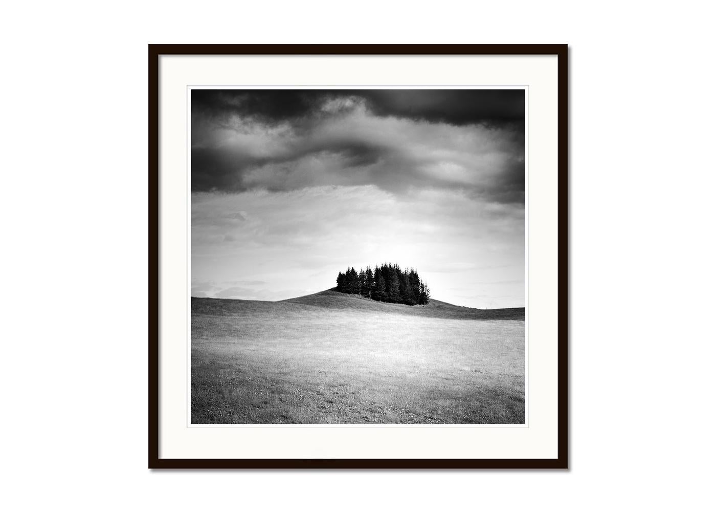 Little Green Island, Schwarz-Weiß-Landschaftsfotografie, limitiert (Grau), Landscape Photograph, von Gerald Berghammer, Ina Forstinger