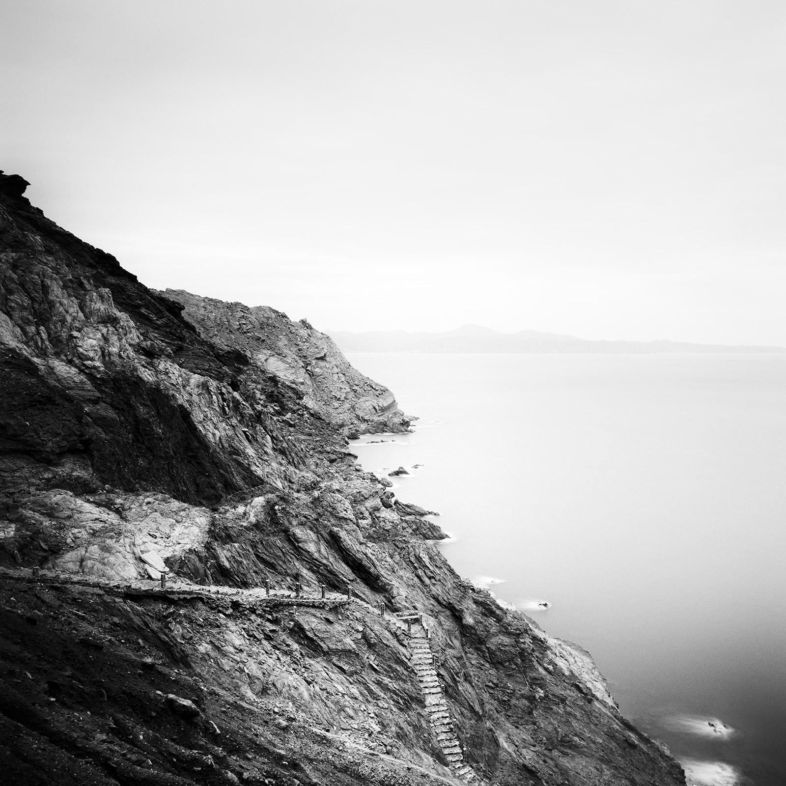 Stairway to Beach, Portugal, fine art black and white photography, landscapes  