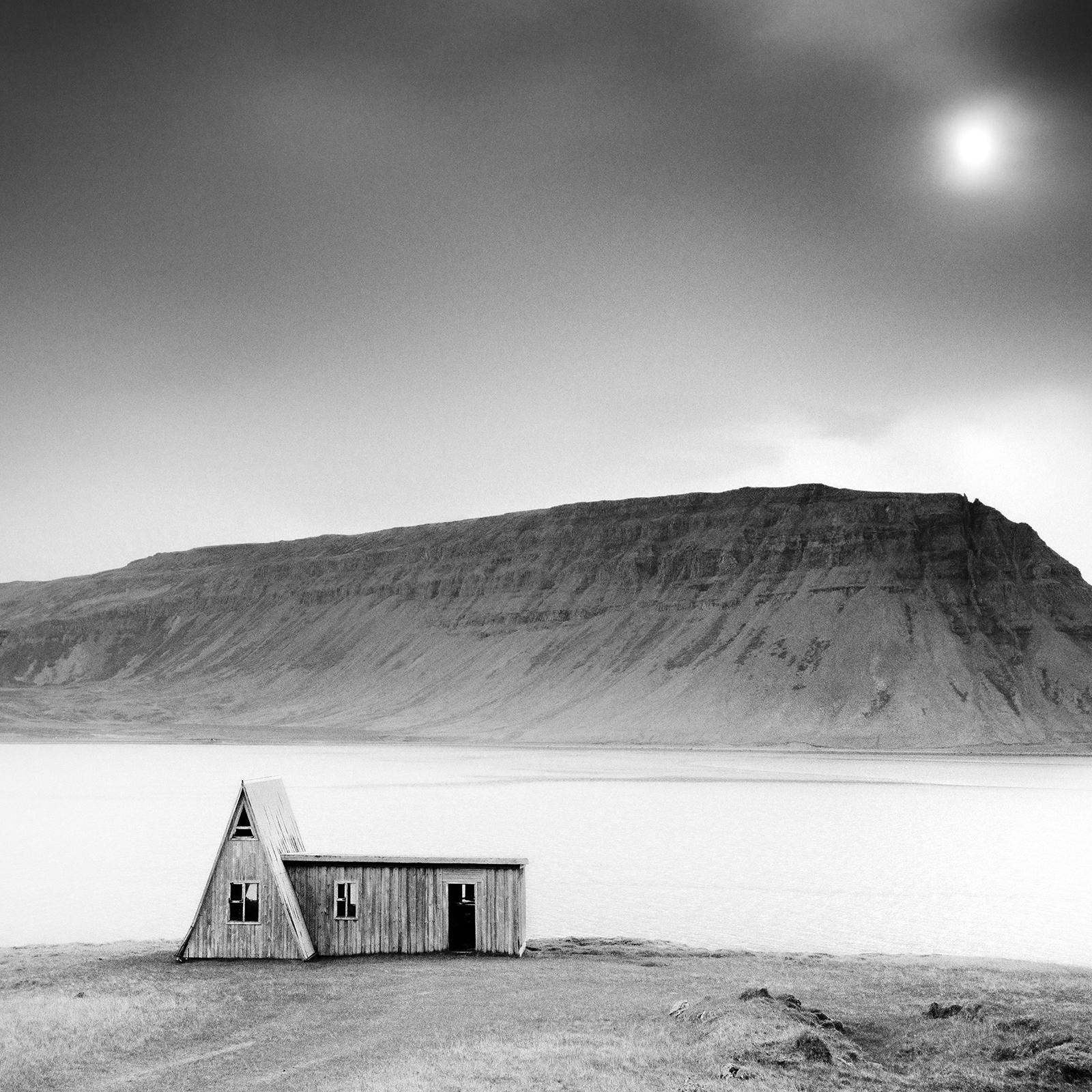 Abandoned Farmhouse, Iceland, black and white photography, landscape, fine art For Sale 2