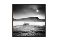 Abandoned Farmhouse, Island, Schwarz-Weiß-Fotografie, Landschaft, bildende Kunst
