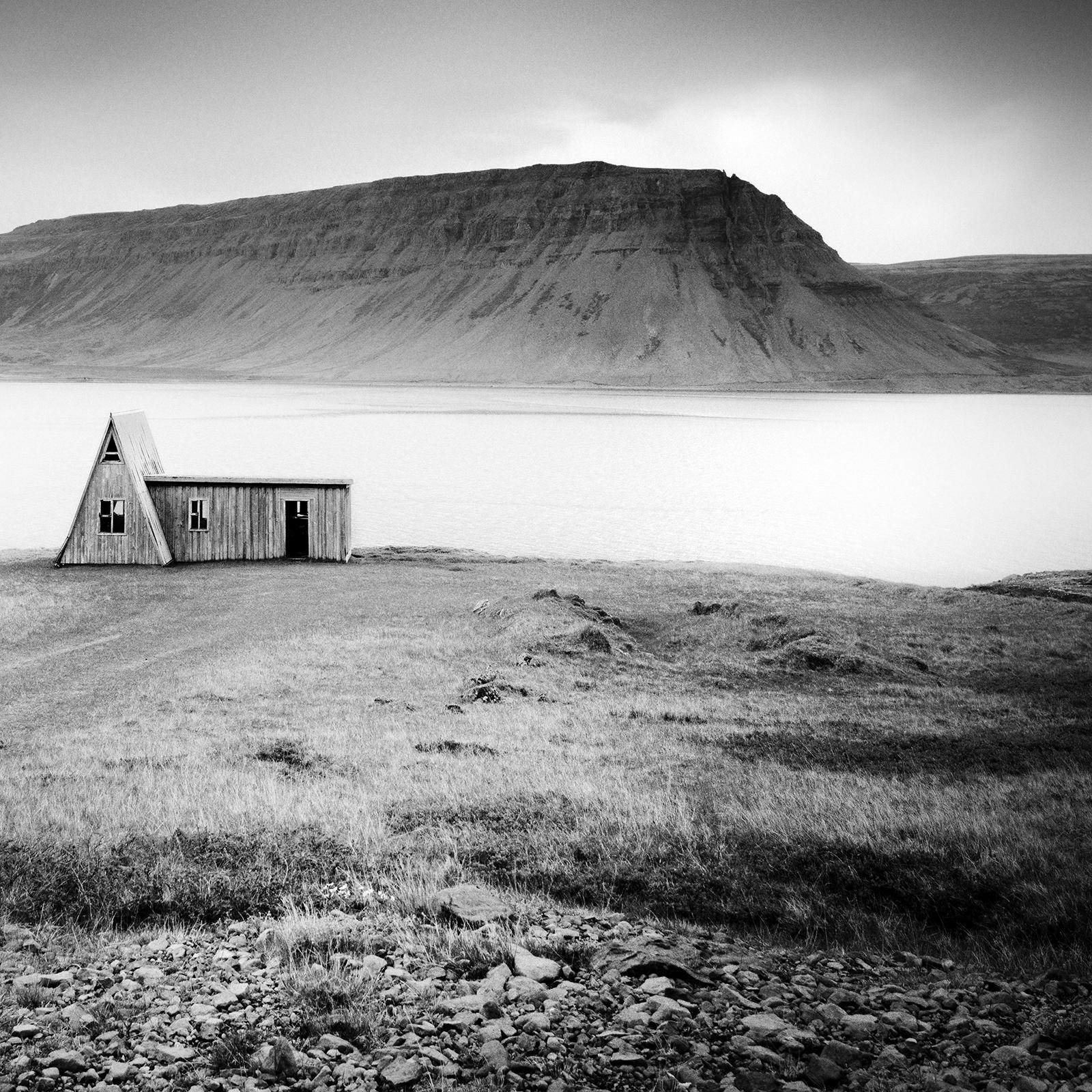 Abandoned Farmhouse, Iceland, black and white photography, landscape, fine art For Sale 1