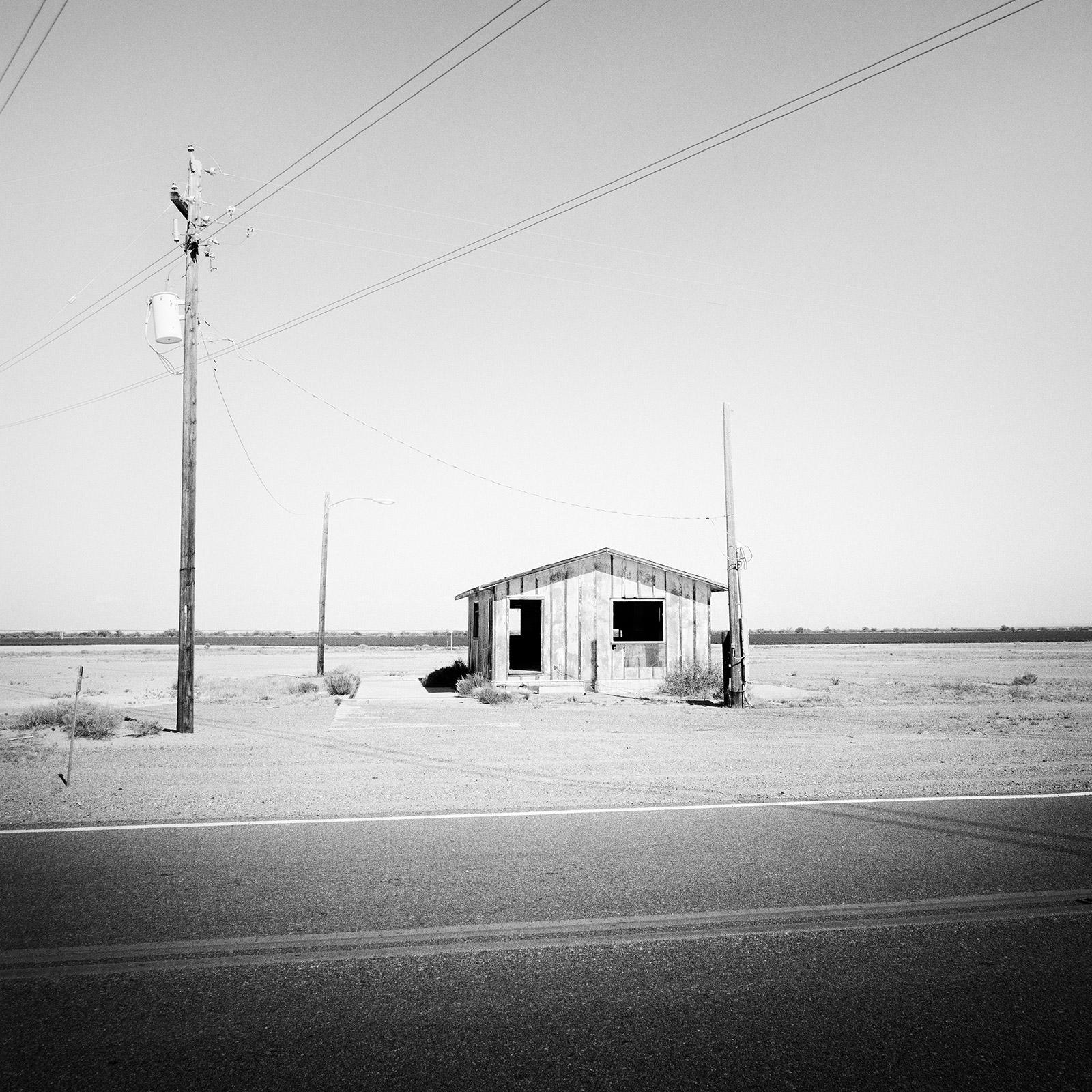 Abandoned House, Arizona, USA, black and white fine art photography, landscape