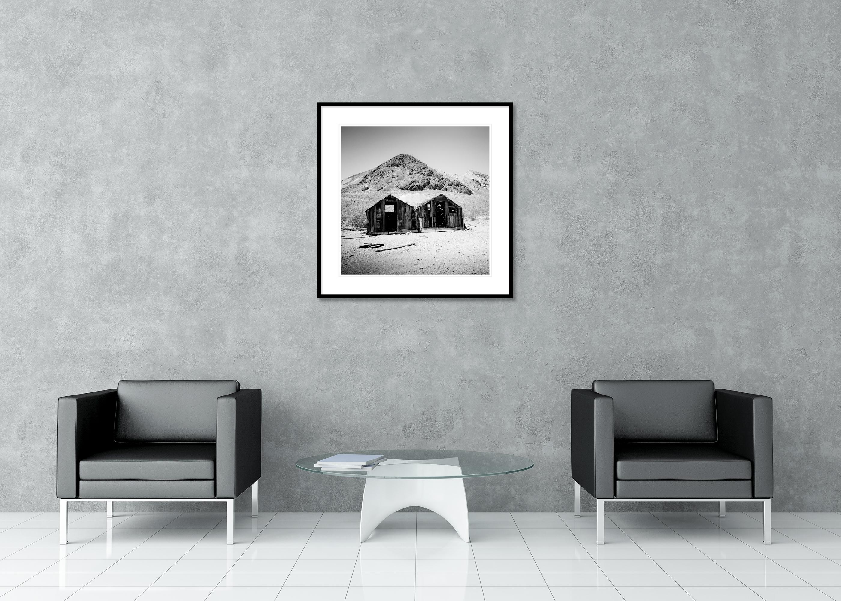 Abandonada, Casa, Desierto, Arizona, EEUU, blanco y negro, paisaje, fotografía en venta 2