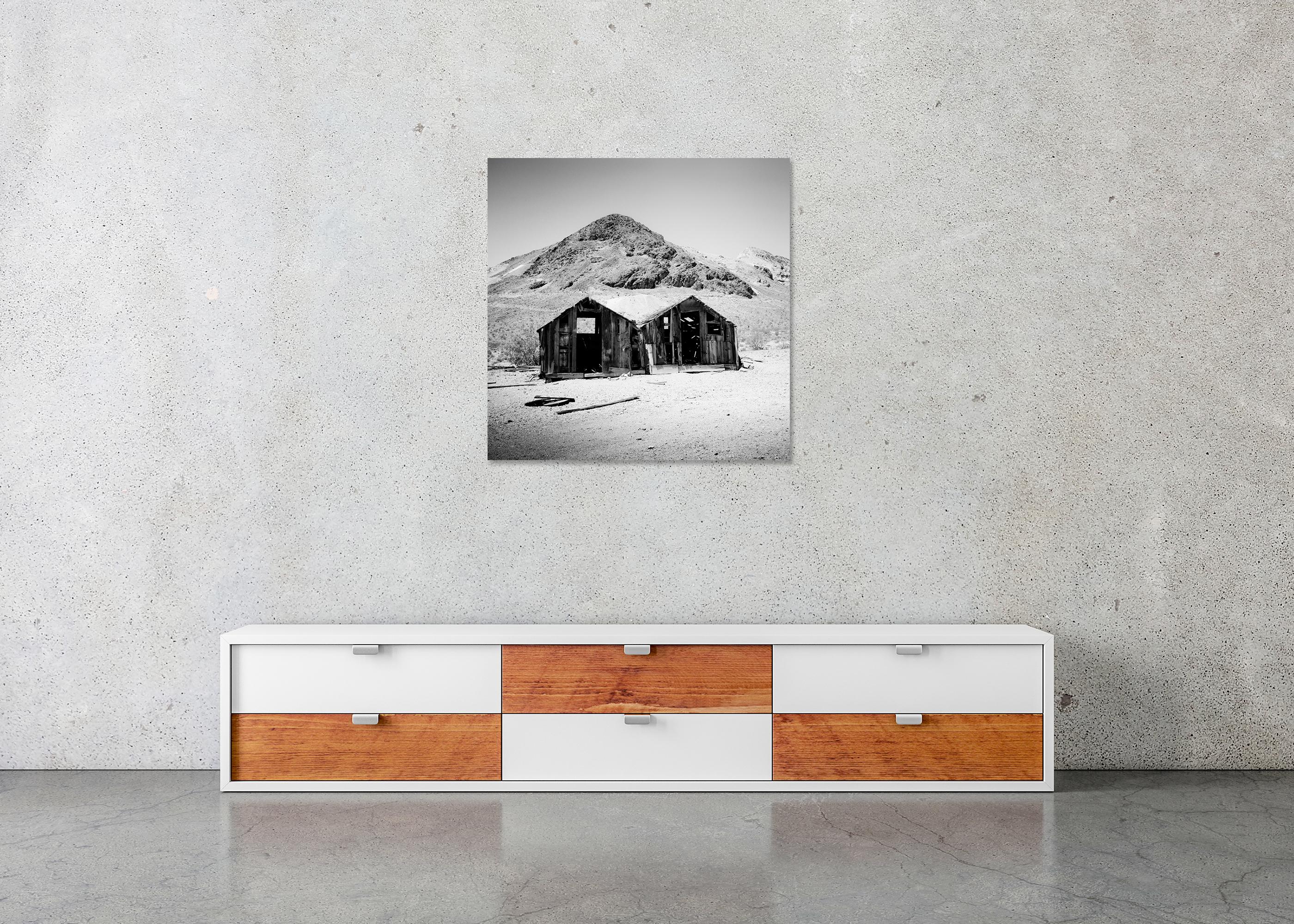 Abandonada, Casa, Desierto, Arizona, EEUU, blanco y negro, paisaje, fotografía en venta 4