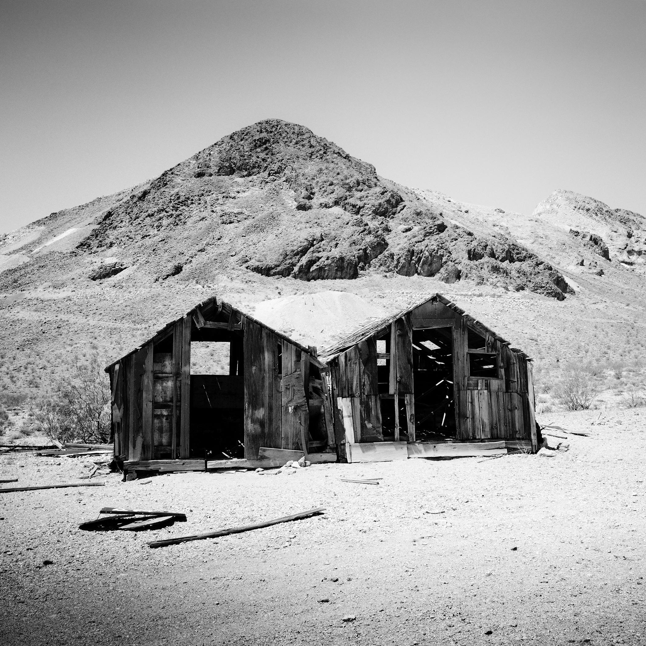 Abandonné, Maison, Désert, Arizona, USA, noir et blanc, paysage, photographie