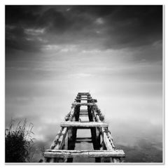 Abandoned Pier, Ireland, black and white photograph, limited edition seascape
