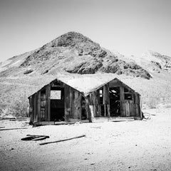 Abandonné, Maison, Désert, Arizona, USA, noir et blanc, paysage, photographie