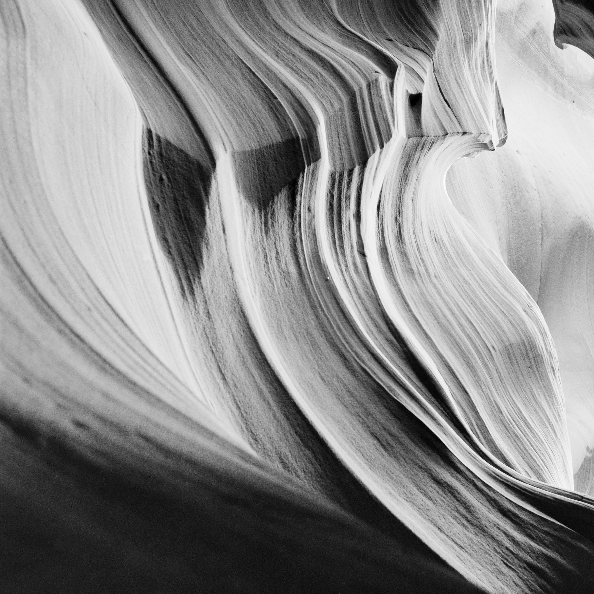 Abstract - Antelope Canyon Monochrome Print Limited Edition Landscape For Sale 2