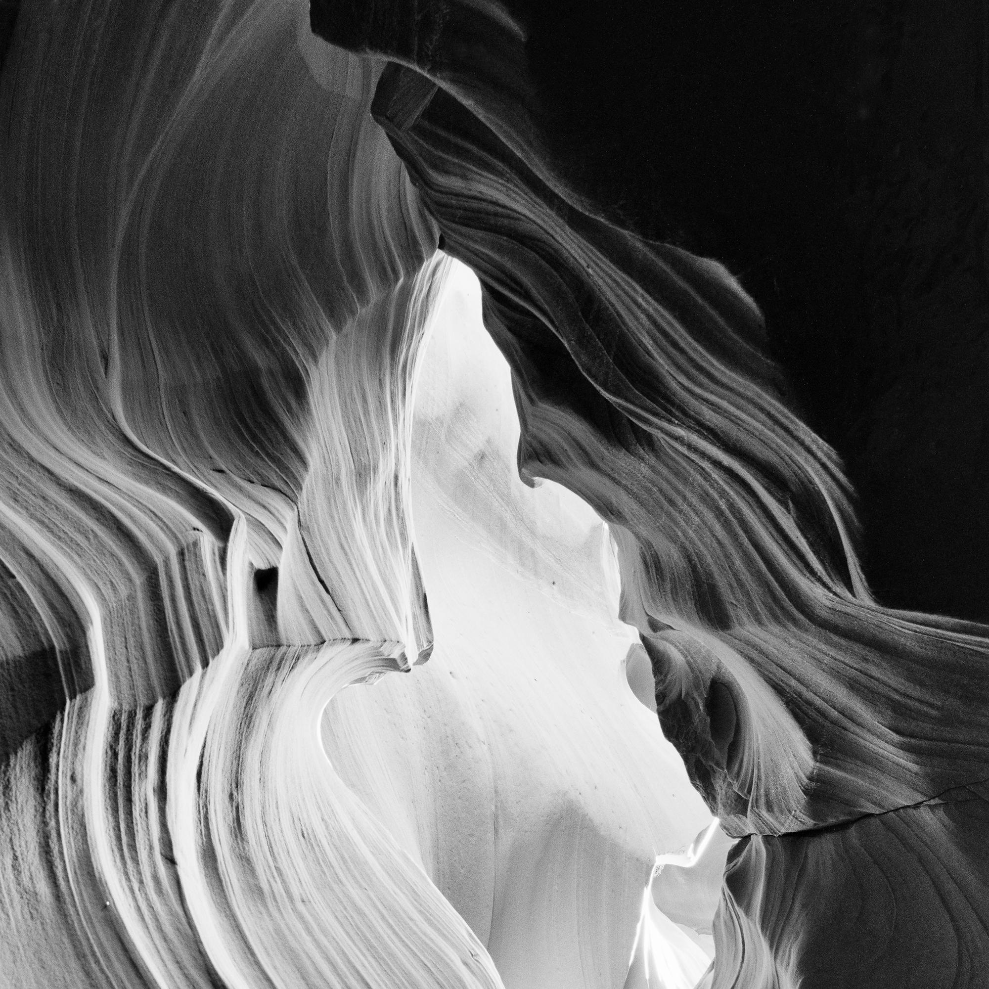 Abstract - Antelope Canyon Monochrome Print Limited Edition Landscape For Sale 3