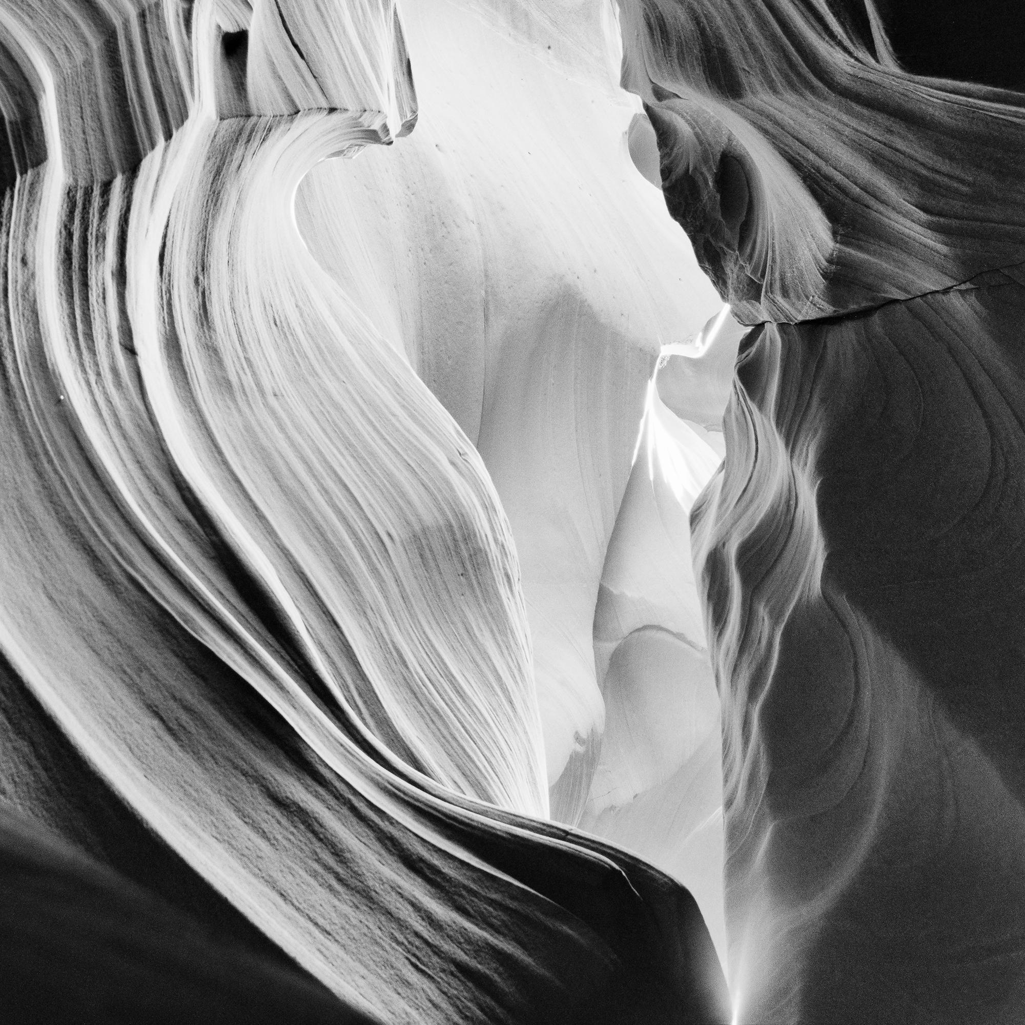 Abstract - Antelope Canyon Monochrome Print Limited Edition Landscape For Sale 4