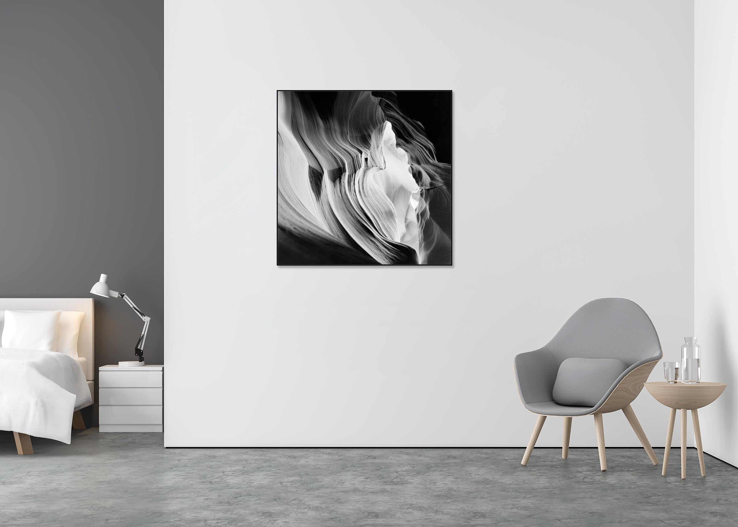 Abstract - Antelope Canyon Monochrome Print Limited Edition Landscape For Sale 2