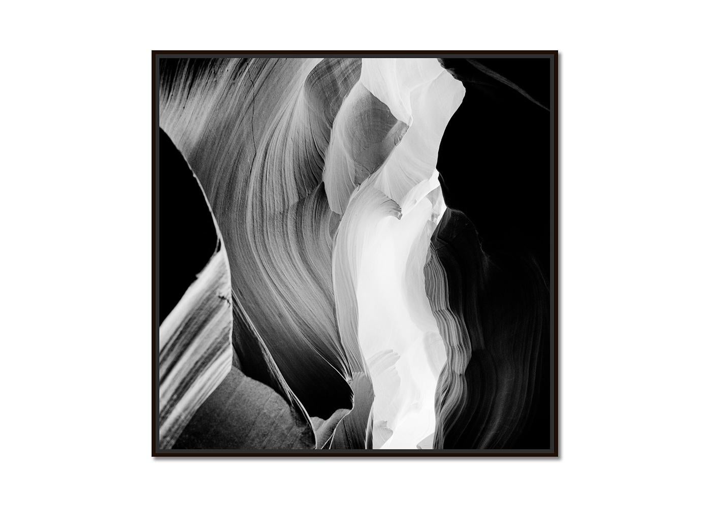 Abstract - Antelope Canyon, Monochrome Print, Limited Edition Landscape, USA - Photograph by Gerald Berghammer