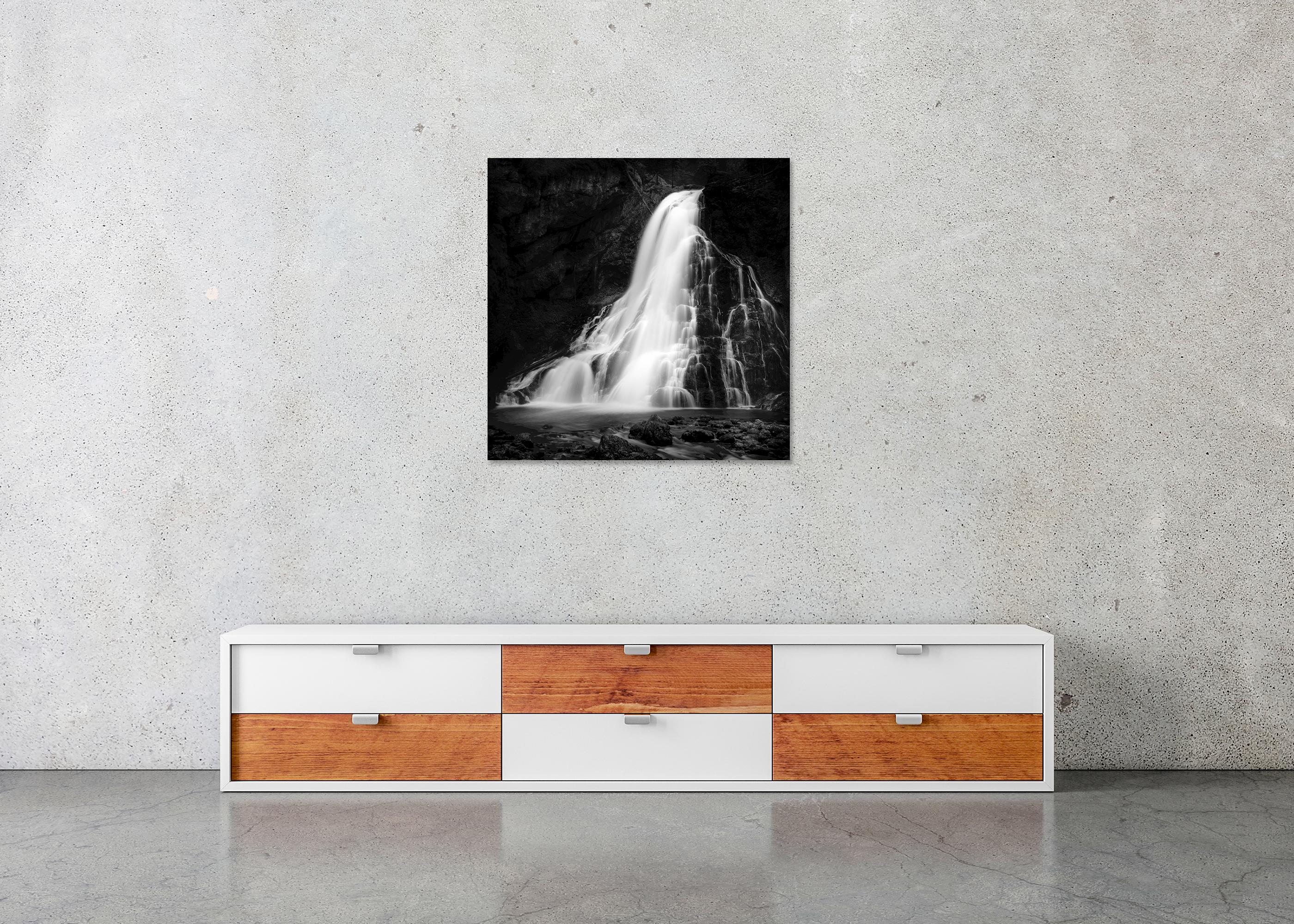 Cascadas de Golling, cascada, Austria, fotografía en blanco y negro, paisaje artístico en venta 4