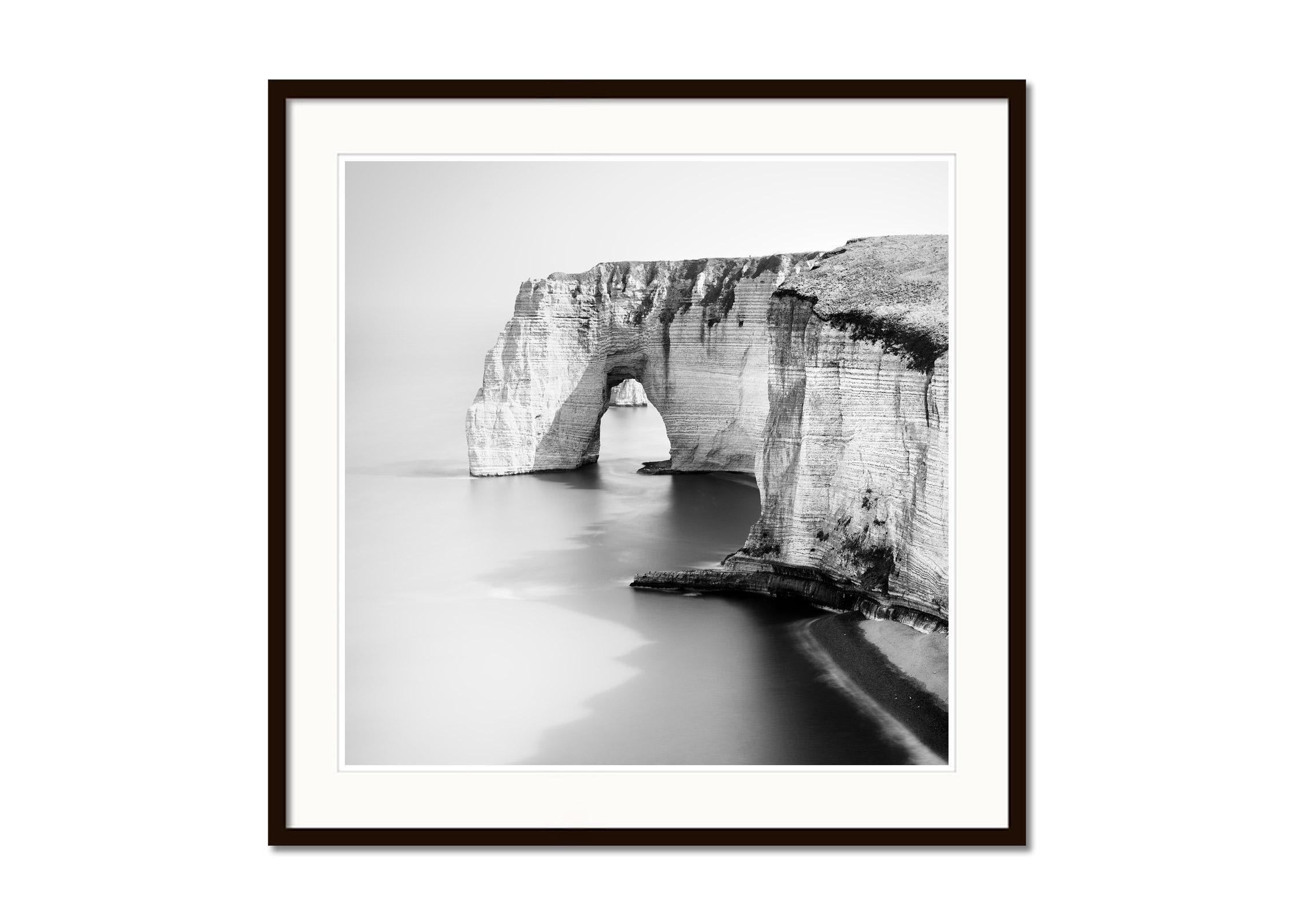 Alabaster Coast, Etretat, France, long exposure, fine art landscape photography - Contemporary Print by Gerald Berghammer