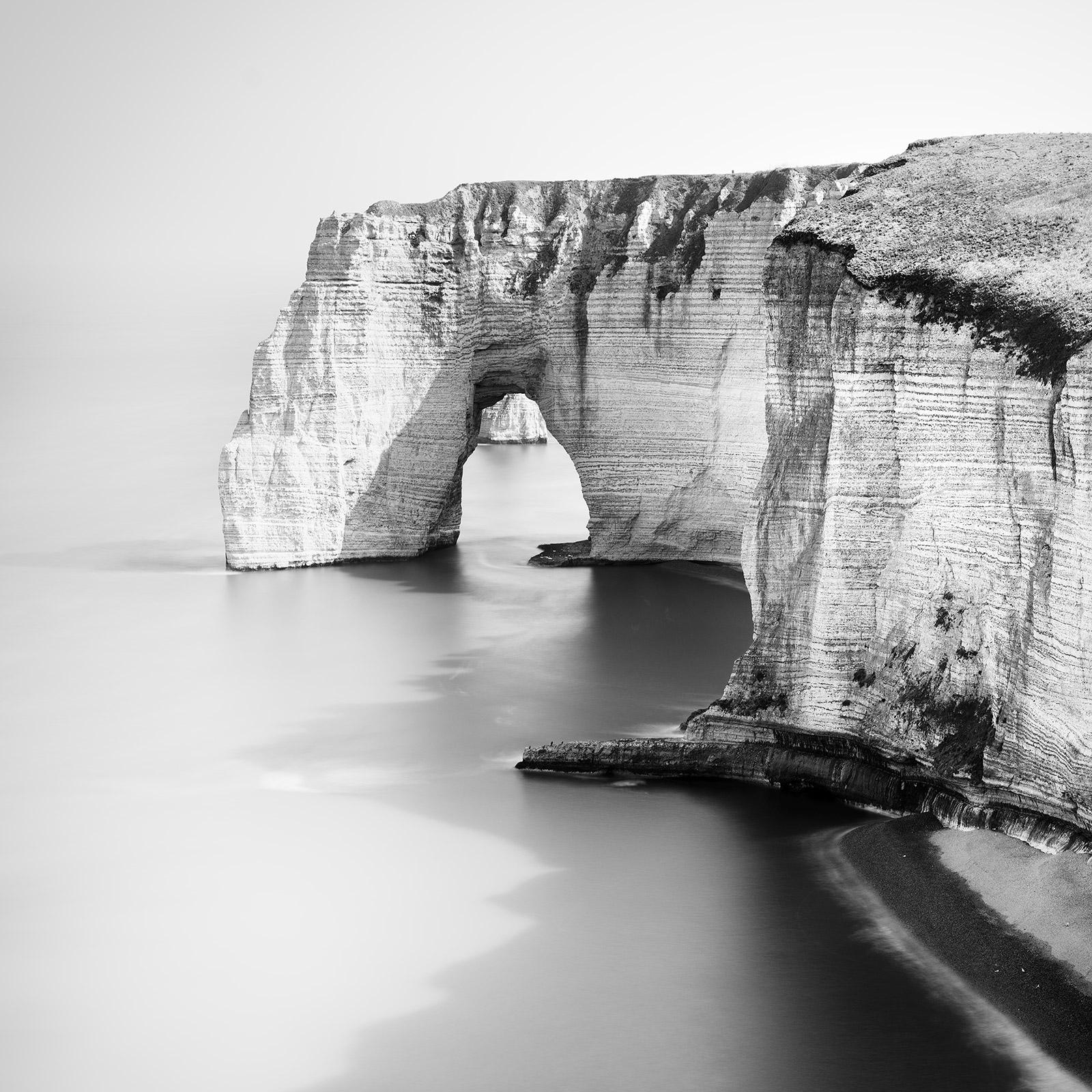 Alabasterküste, Etretat, Frankreich, Langzeitbelichtung, Landschaftsfotografie der bildenden Kunst