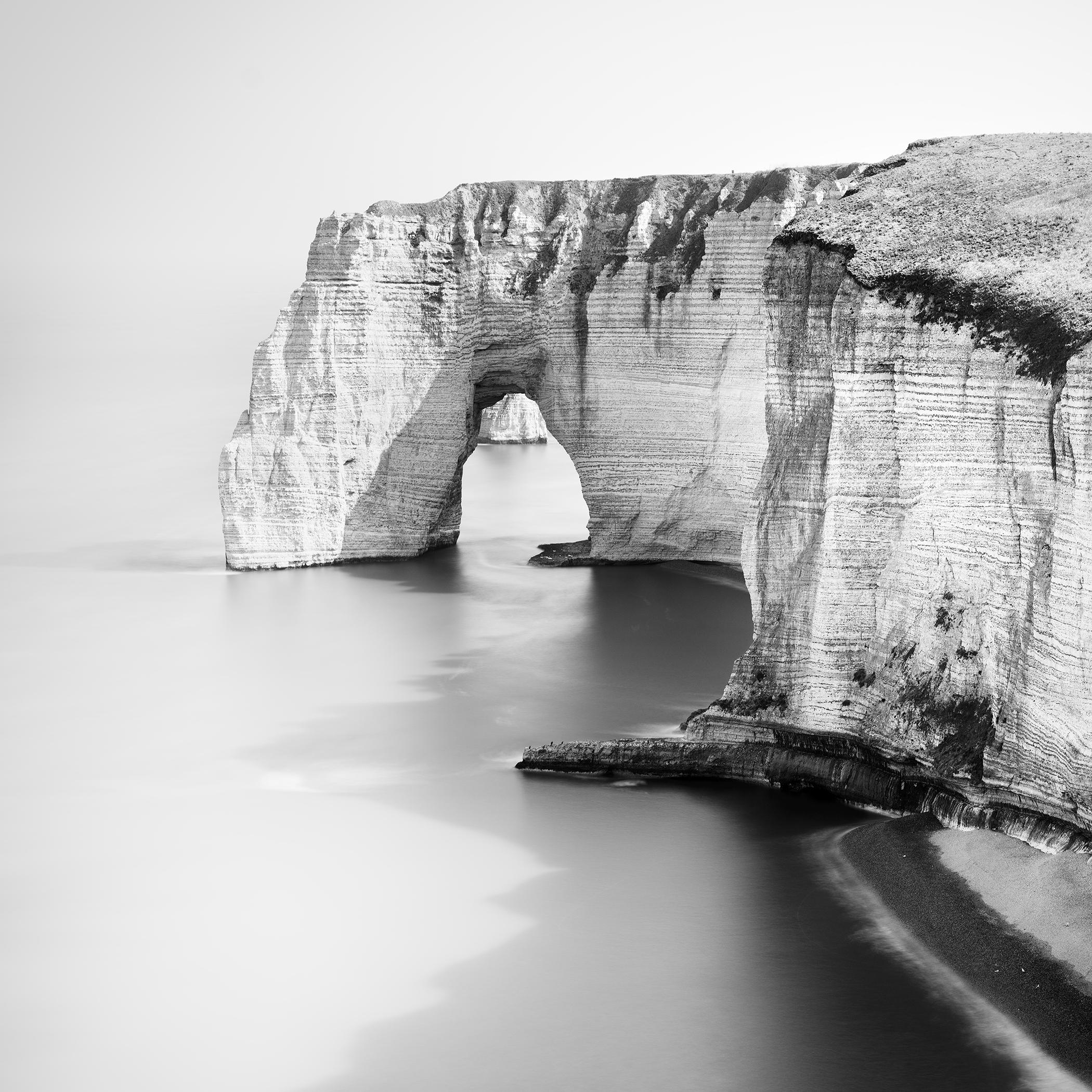 Gerald Berghammer Landscape Photograph - Alabaster Coast, France, white cliffs - long exposure seascape photography