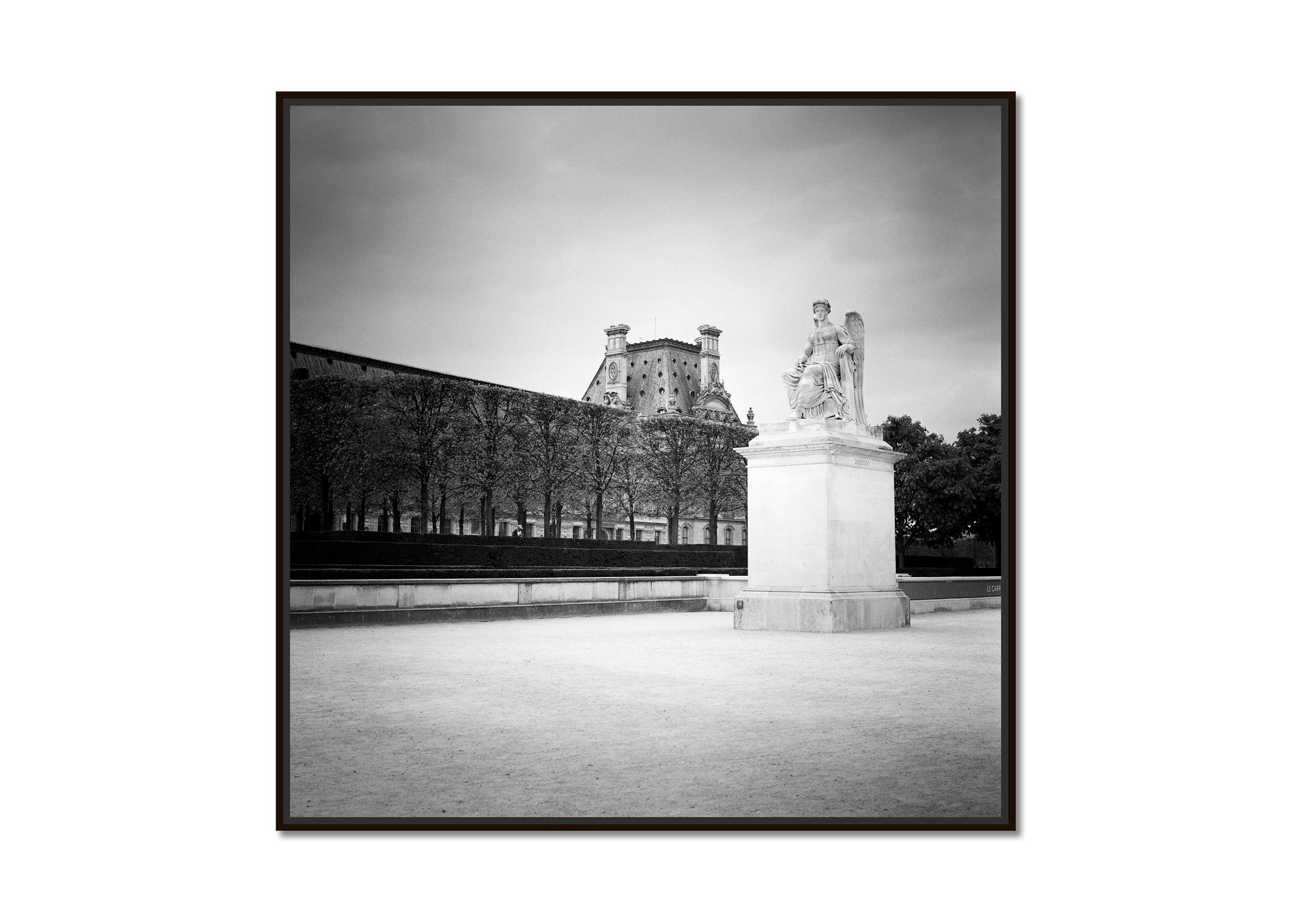 Angel Statue, Arc de Triomphe du Carrousel, Paris, black and white photography - Photograph by Gerald Berghammer